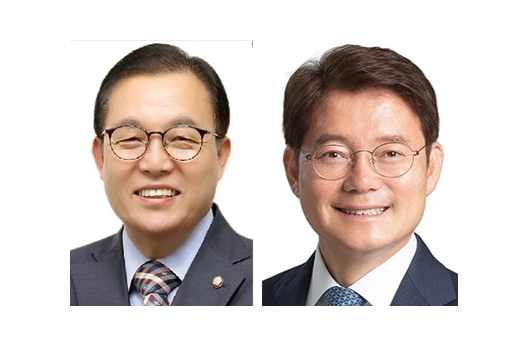 이채익(왼쪽) 전 의원과 김수흥 전 의원