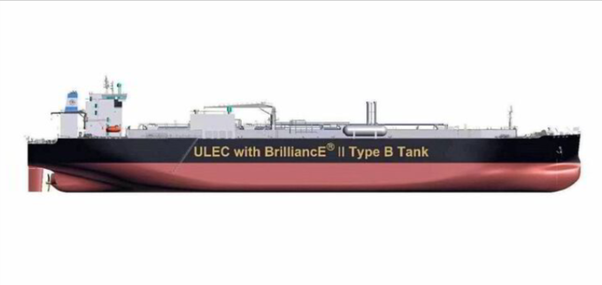 세계 최초 ULEC 조감도. 이미지 : 장난조선소(Jiangnan Shipyard)