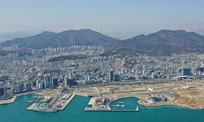 부산 북항재개발 현장. 사진 : BPA