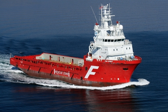 운항 중인 해양작업지원선. 사진 United Shipbuilding Corporation