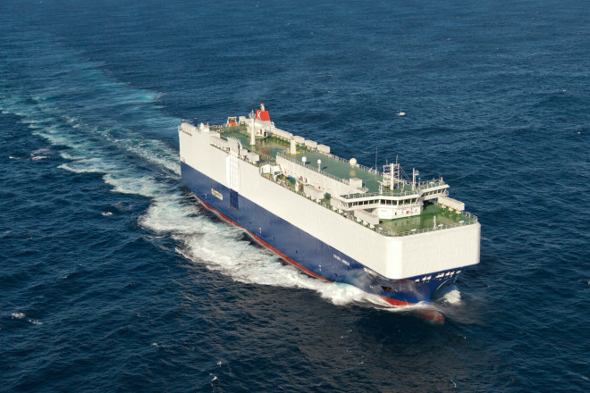 운항 중인 자동차운반선. 사진 : Gram Car Carriers