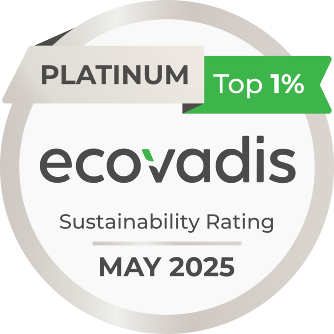 에코바디스(EcoVadis) 플래티넘(Platinum) 등급.