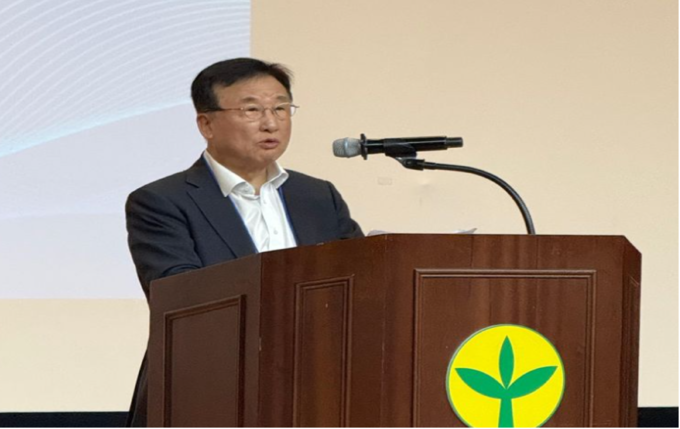 ▲ 해운협회 사업계획을 설명하는 박정석 해운협회장