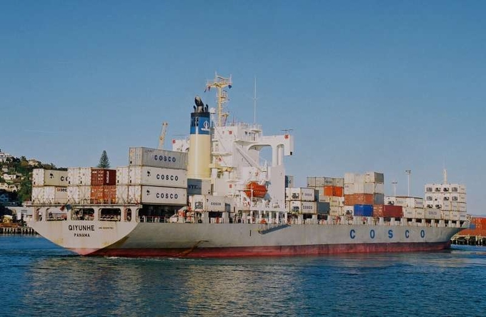 1432TEU급 피더 컨테이너선. 사진 : Cosco